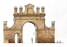 Cento, Arco Clementino, ricostruzione