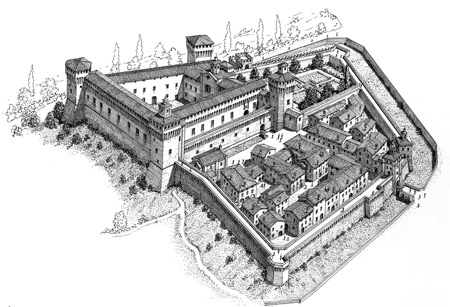 Sassuolo, Palazzo Ducale nel XVI secolo